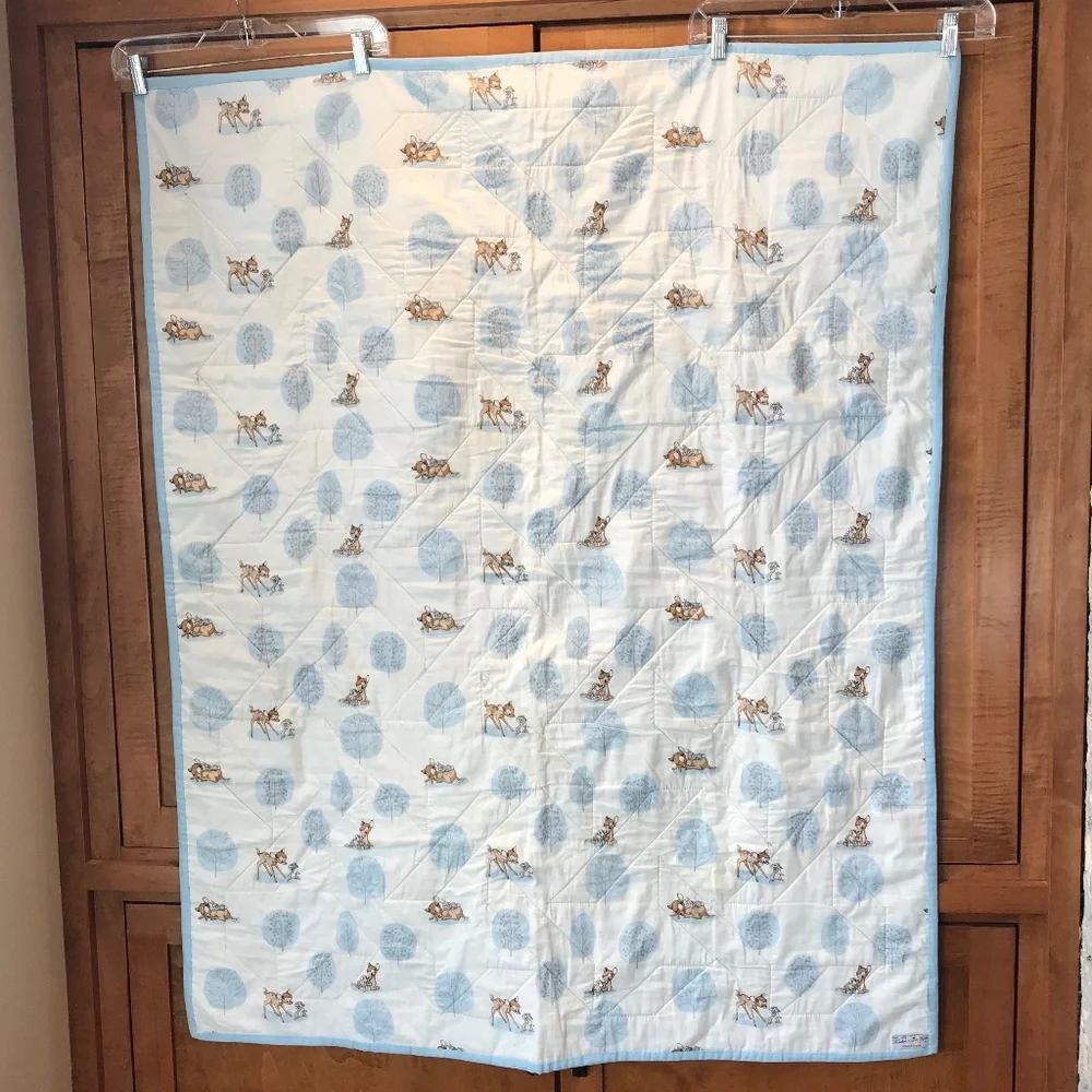 HANDCRAFTED BAMBI BABY QUILT 40 X 50